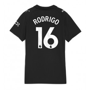 Lacne Ženy Futbalové dres Manchester City Rodri Hernandez #16 2025-26 Krátky Rukáv - Preč